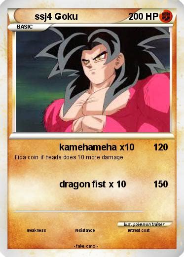 Pokémon Ssj4 Goku 59 59 Kamehameha X10 My Pokemon Card
