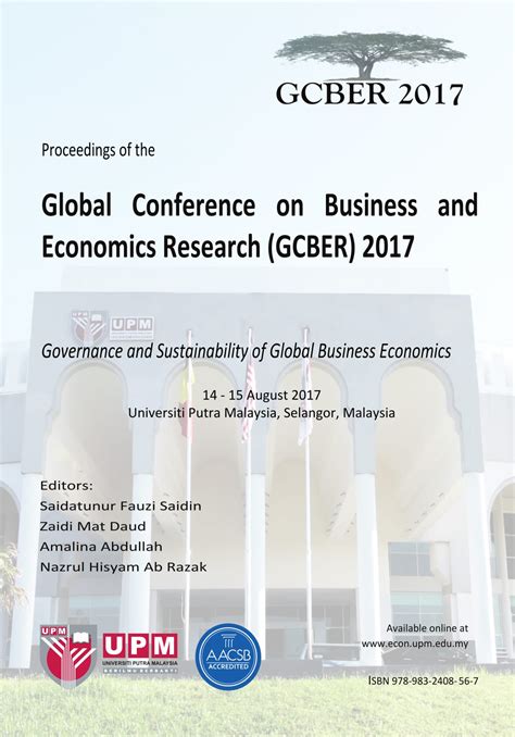 At the department of economics and management, we want students who have strong interest and also basic knowledge in economics and business administration and who wish to become researchers in the fields above or active professionals. The Proceedings of the Global Conference on Business and ...