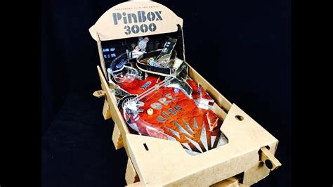 Pinbox 3000 Diy Cardboard Pinball Machine Youtube