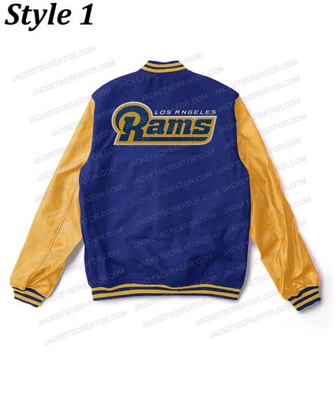 Mens Varsity Los Angeles Rams Letterman Jacket Jackets Creator