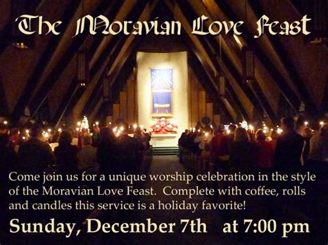 Moravian Love Feast The First Congregational Church Of Willimantic