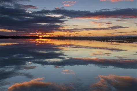 Free Images Sunset Reflection Horizon Dawn Atmosphere Afterglow