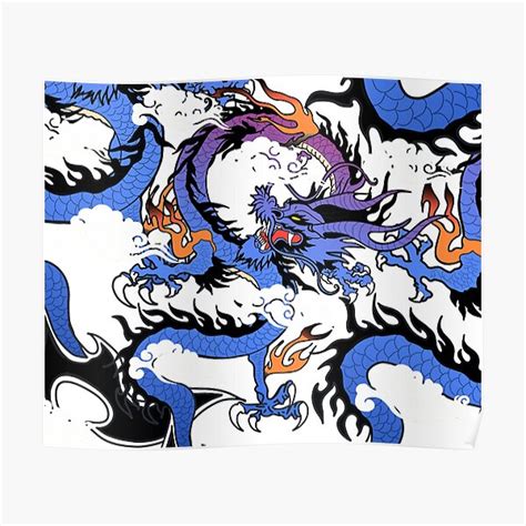 Dragons Patterns Chinese Dragon Poster For Sale By Axiom13 Redbubble
