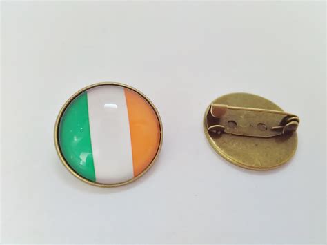 Irish Flag Brooch Lapel Pin 22mm 34 Unisex Jacket Pin Etsy