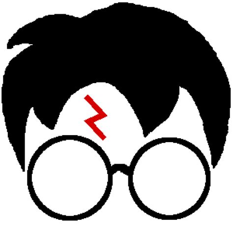 Pixilart - Harry Potter Scar And Glasses by GRYFFINCLAWKID