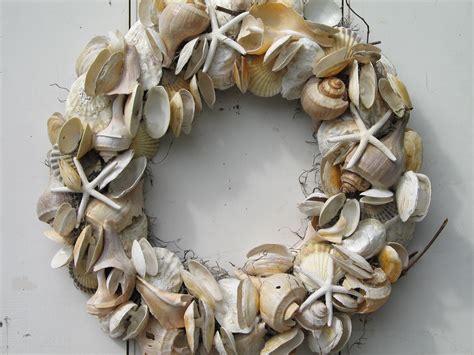 Charming Seashell Wreath For Wall Accessories Ideas