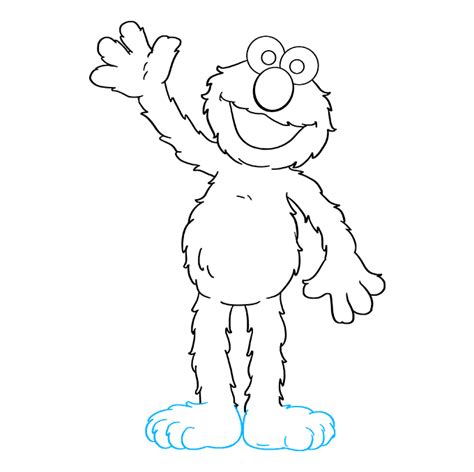How To Draw Elmo From Sesame Street Really Easy Drawing Tutorial