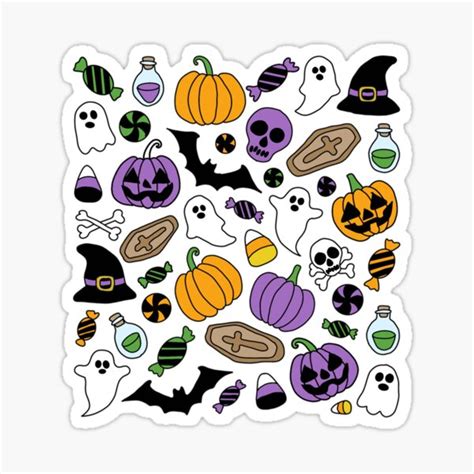 Halloween Sticker For Sale By Julianatomasett Redbubble
