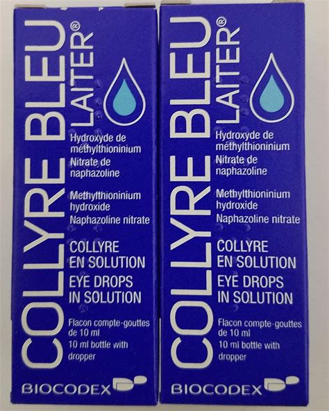 Original Laiter Collyre Bleu Eye Drops 10 Ml French 2 Pack