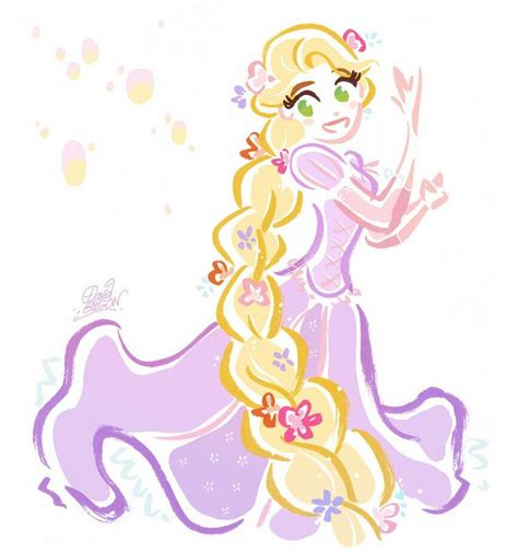 Rapunzel Tangled David Gilson princekido Personagens disney Disney desenhos Ilustrações