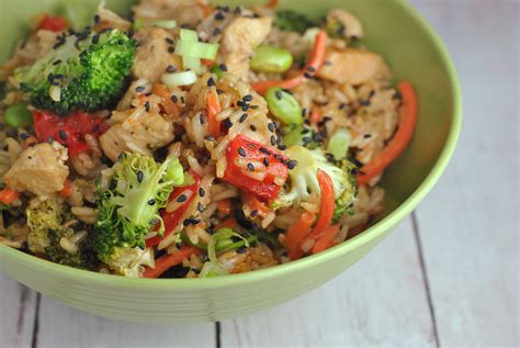 Add the chicken and vegetable mixture. One Pot Teriyaki Rice with Chicken and Vegetables ...
