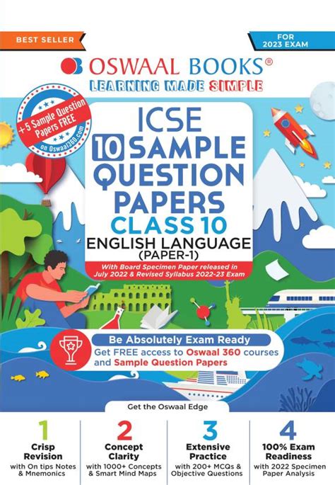 Oswaal Icse Sample Question Papers Class 10 English Paper I For 2023