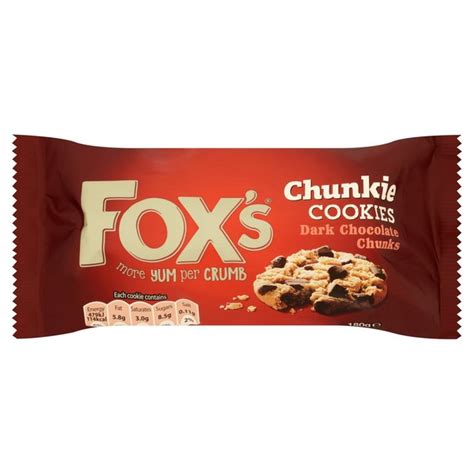 Morrisons Foxs Chunkie Cookies Dark Chocolate Chunks 180gproduct