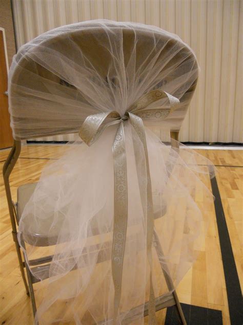 How To Decorate Wedding Chairs With Tulle How To Make A Crushed Tulle