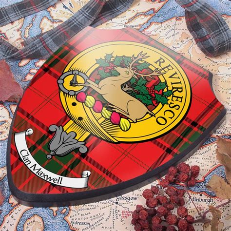 Maxwell Clan Crest Wall Plaque Scottish Clan Tartans Scottish Clans
