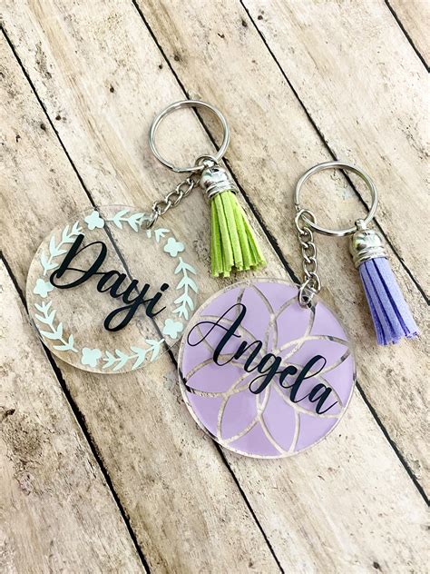 Custom Vinyl Keychains Etsy