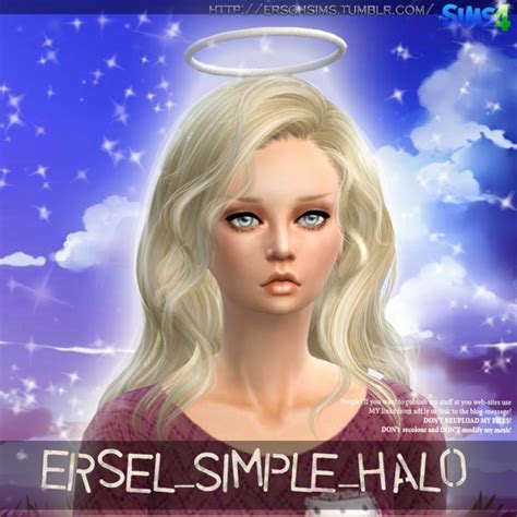 Simple Halo By Ersel At Ersch Sims Sims 4 Updates