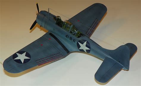Sbd3 Dauntless Aircraft Plastic Model Airplane Kit 148 Scale