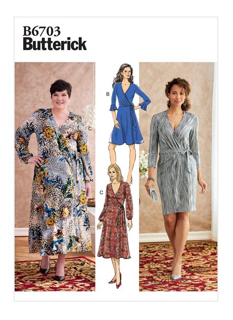 Butterick Pattern Misseswomens Dress Sizes 8 10 12 14 16