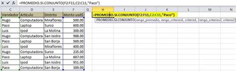 Usar Promedio Con Condiciones Funciones De Excel Excel Intermedio