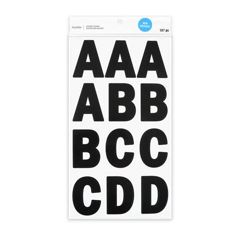 Black Alphabet Stickers By Recollections™ Michaels