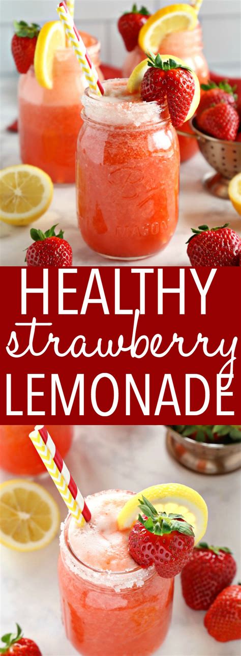 Healthy Strawberry Lemonade Refined Sugar Free The Busy Baker