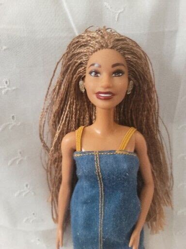 barbie fashionistas doll 123 braided hair redressed african american ebay