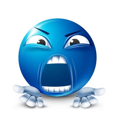 Arguing Blue Smiley Blue Emoji Emoji Meme Funny Emoji