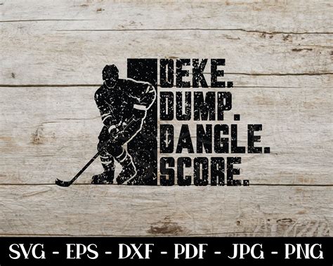 Hockey SVG hockey svg deke dump dangle score svg hockey | Etsy | Hockey, Hockey decals, Hockey mom