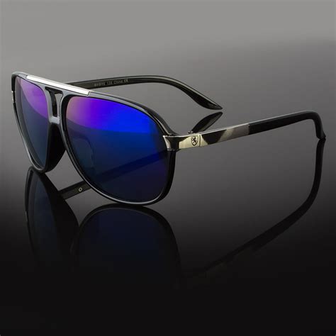 Sunny Shades 80s Classic Retro Mens Fashion Mirror Lens Aviator Vintage Designer Sunglasses