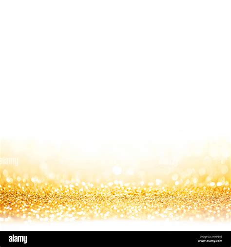 Golden Festive Glitter Background With Defocused Lights Stock Photo Alamy