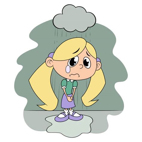 Blonde Girl Crying Clip Art Illustrations Royalty Free Vector Graphics