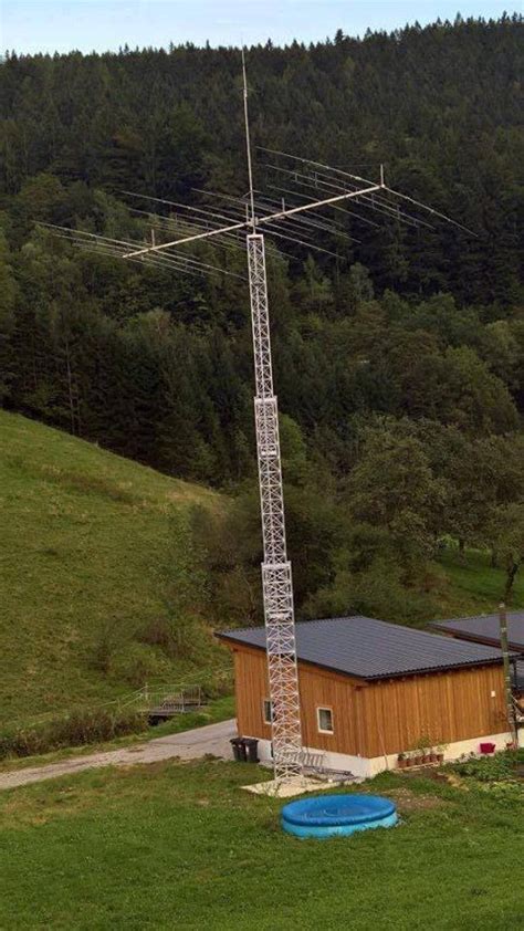 Antenna gain wifi antenna diy tv antenna radios hf radio ham radio antenna electronics projects diy electronics alternative energy. Ham Radio operator hef a big tower + yagi beam and ...