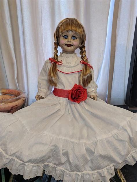 Life Sized Annabelle Doll Conjuring Movie Hand Painted Ooak Re Purposed