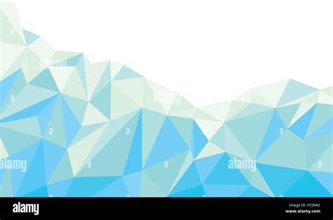 Abstract Light Blue Polygonal Background Vector Stock Vector Image
