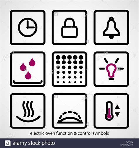 Simbol pada peta ada berbagai macam atau berbagai jenis. Electric oven function & control symbols. Outline icon ...