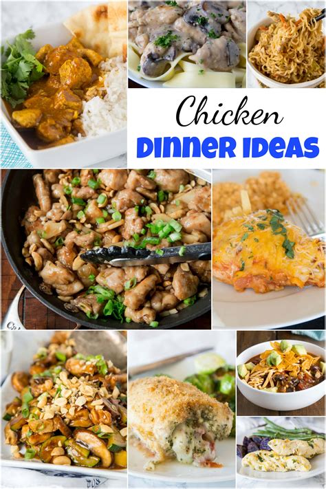 It is such an easy and versatile dinnertime staple offering. Chicken Dinner Ideas - Dinners, Dishes, and Desserts