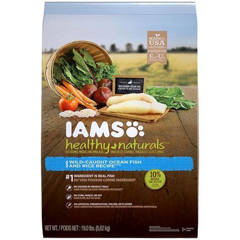 Iams Healthy Naturals Ocean Fish And Rice Recipe Adult Dry Dog Food Vs