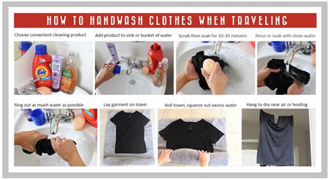 how to hand wash clothing when traveling easy step by step tutorial
