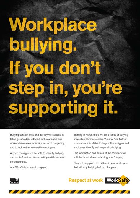 anti bullying poster drawing ~ bullying workplace harassment quotes bullies yes poster work