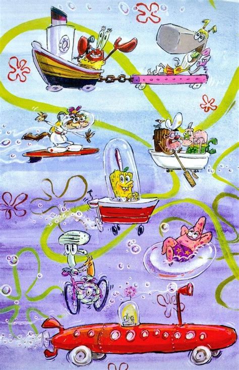 Concept Art Painted By Stephen Hillenburg Circa 1996 Spongebob