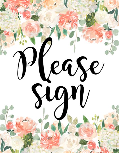 Please Sign Template Postermywall