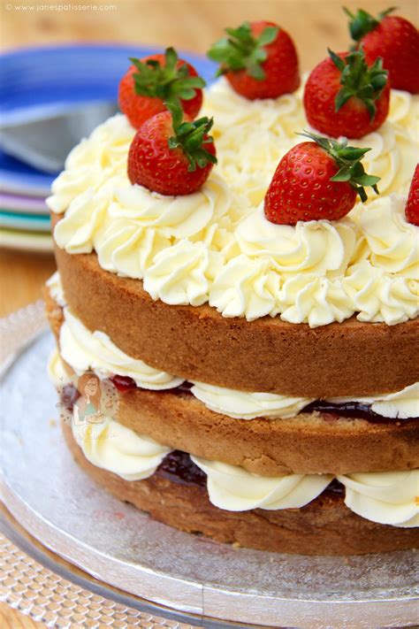 Victoria Sponge Celebration Cake Janes Patisserie