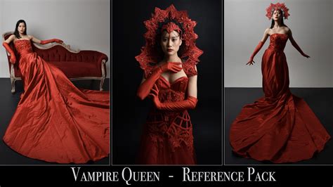 Jessica Truscott X125 Red Vampire Queen Pose Reference Pack
