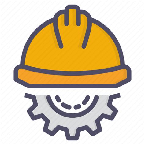 Construction Gear Helmet Labour Icon Download On Iconfinder