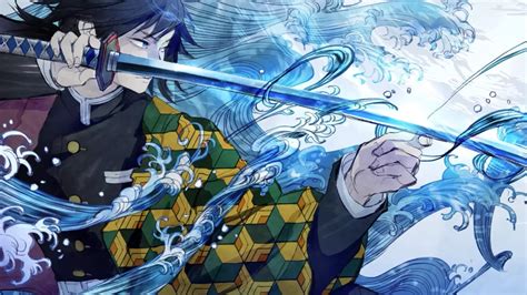 Live wallpaper Giyu Water Hashira Kimetsu No Yaiba download on VSThemes.org