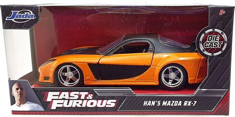 Fast And Furious Han S Mazda Rx 7 Jada Diecast Toy Car 5 1 32 Diecast Nib 801310307366 Ebay