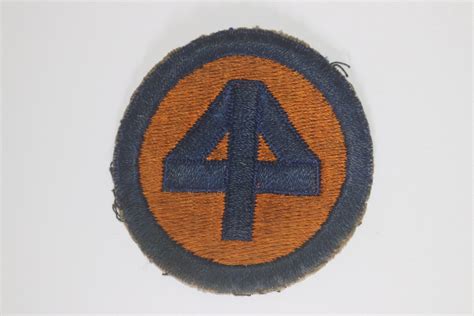 Original Ww2 Us Army 44th Infantry Division Cloth Shoulder Patch Used