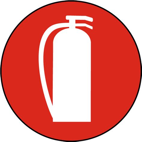 Fire Extinguisher Symbol Floor Sign A5070