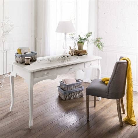 Das geräumige schubfach für stifte und. Schreibtisch mit 3 Schubladen, weiß Confection | Maisons ...